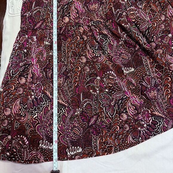 Anthropologie Maeve Lisabetta Maxi Dress Paisley Print Boho Size Small Pullover - Picture 9 of 9